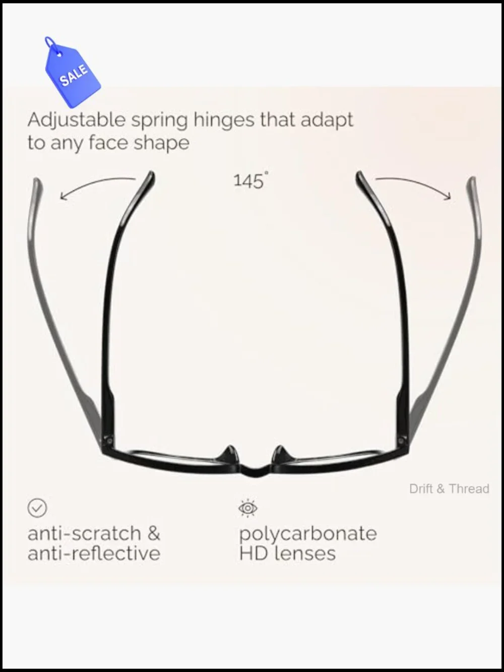 Blue Light Blocking Reading Glasses 6 Pack TR90 Frame Spring Hinge